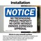 Signmission No Trespassing Private Property No Entry OSHA Notice Sign, Vinyl Decal, 10in W x 7in L, 2PK OS-2PACK-NS-D-710-L-14971 - alternate 4